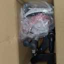 Pedal Exerciser Desk Exercise Bike Leg and Arm Exercise Bike with LCD Monitor Foldable and Porable (Black/Grey)