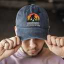 XQLZY Sasquatch Believes In You Adjustable Baseball Cap, Retro Cotton Hat for Men Women, Funny Adventure Cap Gifts for Outdoor Camping Adventure On Foot lover, Baseball Hats for Sasquatch Follower