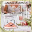 Wedding Unity Sand Kit 12 oz Square Glass Jar Outdoor Wedding Sand Ceremony Always and Forever Souvenir Gift Beige Decorative Keepsake for Blended Family Engagement Bridal Beach Anniversary