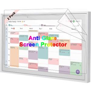 2 Pack Anti Glare Screen Protector Compatible with Skylight Calendar 15 inch | Calendar Anti-Glare,Clear Touch,Matte Film Skin,Anti-Scratch,Anti-Reflective, 13.54"L x 7.63"W