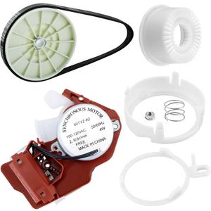 WPW10006355 49TYZ-110 Washer Shift Actuator W10721967 Pulley Clutch Kit W10006384 Drive Belt fit for Whirl-pool May-tag Washing Machine, Shift Actuator Replace 49tyz-e120a W10006355 by Fetechmate