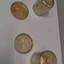 MKOSAB Bathroom Organizers and Storage,2 Pack Glass Qtip Holder Dispenser,Bathroom Essentials Accessories Decor,Vanity Makeup Storage Organizer for Cotton Swabs,Cotton Balls,Pads,Floss Picks (Amber)