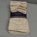 Palisa Beige Cotton Napkins Set of 12 | Premium Hemstitch Detailing Cloth Dinner Napkins 18x18 Inch | Soft Washable & Reusable Table Napkins for Everyday Use Weddings Parties Restaurants & Hotels