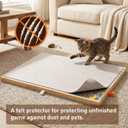 Tektalk Jigsaw Puzzle Table with Integrated Adjustable Stand/Bracket, 3-Tilting-Angle Super Lightweight Felt Puzzle Plateau Board with Cover & 4 Sorting Drawers, for Up to 1000 Pieces - Orange, 29.9 X 20.1 Inches