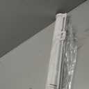 Reinforced 42” Tall x 100” Extra Wide Retractable Baby Gate for Large Openings Tall Baby Gates for Dogs Pet Gate with Rods to Prevent Crawling Through, Extra Wide Mesh Dog Gate, White