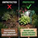 4Pack Sonic Fortress Pro Deer Repellent Device,Solar Ultrasonic Animal Repellent with Flash Light to Protect Hostas&Plants,Motion Activated Deer Repellent Devices for Plants,Yard,Garden