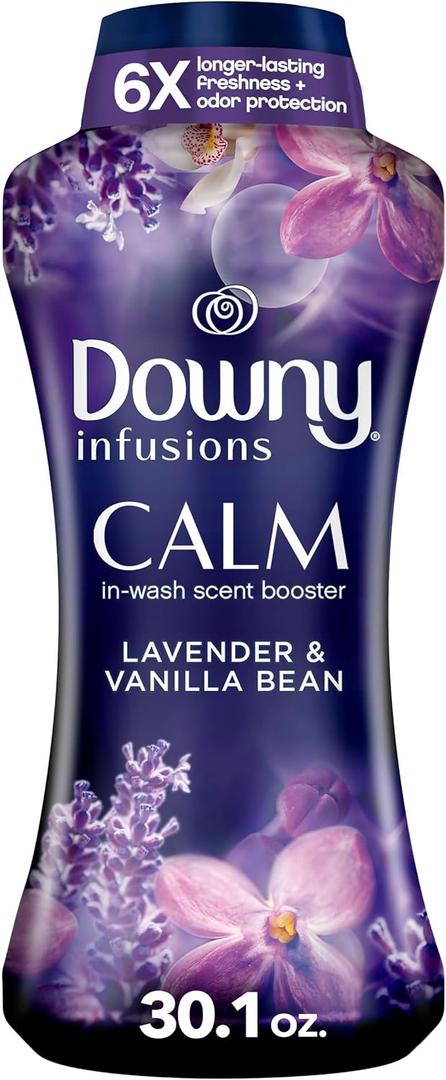 Downy Calm In-Wash Laundry Scent Booster Beads, Soothing Lavender and Vanilla Bean scent, 30.1 OZ, laundry scent beads, Long-lasting Freshness