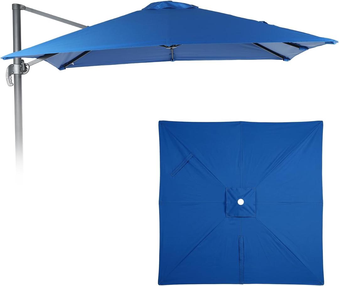 COWVIE Umbrella Canopy Replacement for 8 Ribs Patio Umbrella, Outdoor Table Parasol Replacement for Yard, Canopy Only