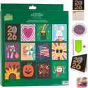 2 x YAGUAN 2026 Diamond Art Calendar,New Wall Calendar Diamond Painting Kit,DIY Diamond Art Calendar 2026,12-Month Flip Wall Calendar with to Do List for Christmas Home Office Decoration (1PCS)