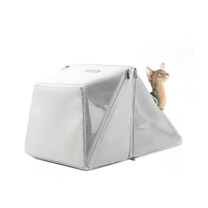 Cyber Pet Carrier, 13.5"L x 8.7"W x 14.5",H,  Grey