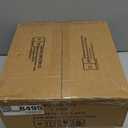 IBUYKE Square 16.34 inches Stool with Adjustable Feet and Storage Space, Footrest Chair,Multi-Use as Small Side Table or Ottoman, for Bedroom, Dark Brown LG-60Z