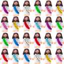 24 Pack Little Jesus Figurines Toys Set Jesus Love You Mini Rubber Toys Includes 24pcs Organza Bag and Gift Cards Perfect for Kids Sunday School Baptism Gifts Party Favor
