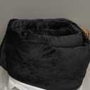 Electric Heated Blanket Full Size 72" x 84" - 5 Heat Settings & 10H Auto-Off, Microplush Flannel & Sherpa Lining, Machine Washable, Overheat Protection, Ideal Gifts for Home/Bedroom/Sofa, Black