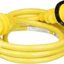 Marinco 199116 Cordset, 30A 125V, 12', Yellow