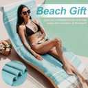 Genovega 6 Packs Oversized Turkish Beach Towels Set Bulk 74"x38" Extra Large Quick Dry Sand Free Light Swim Bath Camping Pool Towel Travel Blanket Essentials Cruise Accessories Adult Vacation Stuff