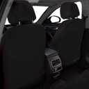 Flying Banner Car Seat Covers Front Seats Rear Bench Polyester car seat Protectors Easy installations Rear Bench Split Classic Man Lady Truck Soid Black