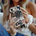 Esdot for iPhone 16e Case Cute - Wireless Charging Compatible - Dual-Layer Soft Silicone + Hard Shell - Wildflower Design - Protective Phone Cover for Women Girls - Scream