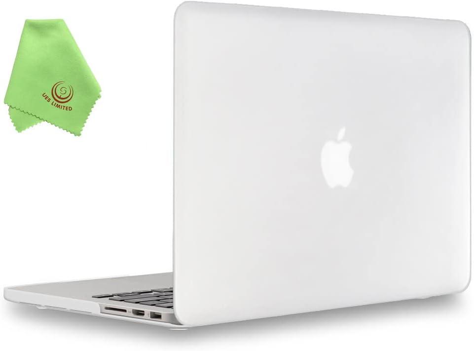 UESWILL Matte Hard Case Cover Compatible with MacBook Pro (Retina, 15 inch, Mid 2012/2013/2014/Mid 2015), Model A1398, NO CD-ROM, NO Touch Bar, Clear