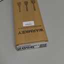 Natural Acacia Wood Spatula Set of 3, Nonstick Pan Safe Multipurpose Wooden Cooking Spatulas, Eco-Friendly Scratch-Proof Heat Resistant with Hanging Holes