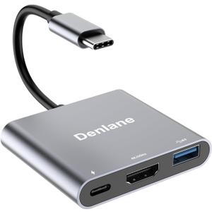 USB C to HDMI Adapter 4K@60Hz, USBC Digital AV Multiport Adapter with USB 3.0 & 100W Fast Charging, Type C to HDMI Converter for iPad/Mac/MacBook, USB-C Laptop Hub for Dell/Lenovo/Samsung...