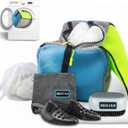 XL Reusable Shoe Washing Machine Bag  360 Cleaning, Fits 2 Shoes, Heavy Duty Sneaker Laundry Bag for Washing Gym Footwear, Kids Sneakers, Includes Shoe Trees, Drying Bag, Brush & Towel