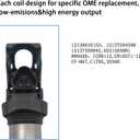 AMCC Ignition Coils pack (2Pcs) Compatible with BMW 1 2 3 4 5 6 7 seriesX3 X4 X5 X6 Z4 M3 MIN N20 N13 N14 N18 N52 N54 N55 N74 N62 N20 M54 2.5 3.0 3.0T V6 L4 Replaces: 12138616153,12137594596