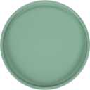 M METERXITY Ceramic Plant Saucer, 6.3 Inch Plant Water Catcher Tray, Plant Pot Saucers for Indoor/Outdoor Plants/Flower Drainage Drip Water Tray [Round Green Blue]