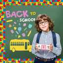 Capoda 24 Pcs Building Block Magnetic Bulletin Board Border 1.97 x 11.81 Inches Colorful Classroom Borders for Back to School Bulletin Board Chalkboard School Office Home Wall Decor(Classic)