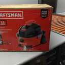 CRAFTSMAN CMXEVBE17040 4 Gallon 5.0 Peak HP Wet Dry Vac, Portable Shop Vacuum Wet and Dry with Filter, Hose and Attachments for Home and Automotive Cleaning
