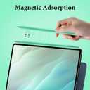 Universal Stylus Pen for iPad iPhone Android Tablets, No Bluetooth or Pairing Needed, USB-C Fast Charging, 4 LED Battery Indicators, Works with Most Touchscreen Devices, Green