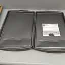 GoodCook Everday Nonstick Carbon Steel 17 x 11-Inch Baking Sheet Set, 2 Pack Medium Sized Cooking Pans, Bakeware Set, Cookie Sheets for Baking, Oven Pan Set