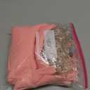 10ft x 10ft Baby Pink Backdrop Curtain with Lights String for Parties, 2 Panels Sheer Tulle Curtain Wedding Photo Backdrop with Lights for Baby Shower Birthday Party Ceremony Home Decorations