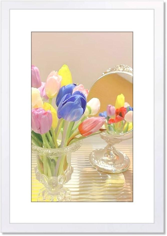 16x24 White Picture Frame Mat for 14x20 Photo Wall Mounting Poster Frame-1pcs