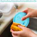 Mity rain 2PCS Silicone Tumbler Flip Straw Lid for Stanley Cup 40OZ, Spill Proof Lid Compatible with Stanley Quencher Flip Straw Lids for Replacement (Blue)