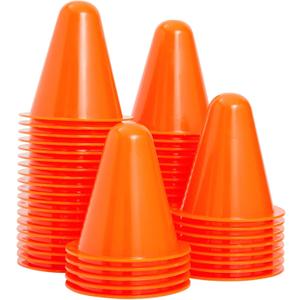 Maplefield Juvale Mini Safety Cones - 3 in Diameter, Orange, Pack of 50 - Soccer Training Equipment, Hockey Drills Maplefield Juvale Mini Safety Cones - 3 in Diameter, Orange, Pack of 50 - Soccer Training Equipment, Hockey Drills