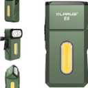 klarus E8 180 Swivel Head & Triple-Light Pocket Flashlight - 1000 Lumens, Rechargeable, IPX6 Waterproof, Magnet, Clip (EDC) (Green)
