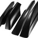 Upper/Roof Rack Rails End Cap Protection Cover Shell for Toyota RAV4 2006-2012 / Rails End Covers Shell Cap / 4 Pcs/Black Replacement