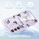 2 x Compatible for Samsung Galaxy A35 5G Case, Pretty Butterfly Print Three-Dimensional Wave Clear Case for Girls Women, Soft Full Package Anti-Fall Cover for Galaxy A35 5G, Shadow Dance Black