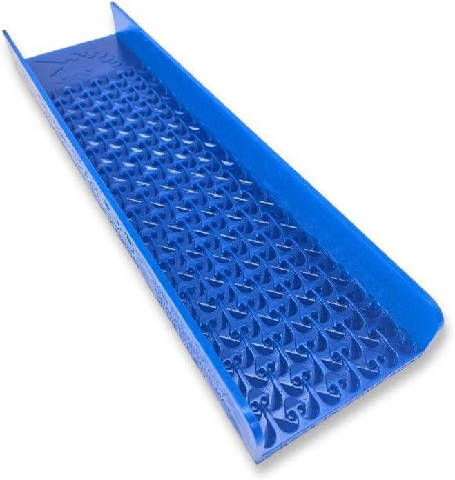 Dream Mat 4x16 Micro Adventure Clean Up Sluice Box - No Flare for Gold Clean Ups - Portable Sluice - Gold Sluice (Blue)