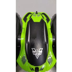 KKONES Remote Control Car, 2.4GHz Electric Race Stunt Car, Double Sided 360 Rolling Rotating Rotation, LED Headlights RC 4WD High Speed Off Road Gift for 3 4 5 6 7 8-12 Year Old Boy Toys (Green)