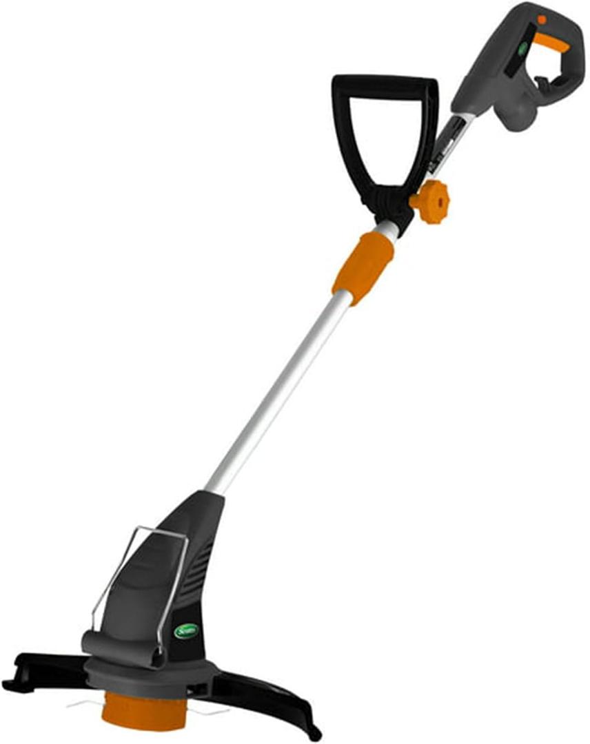 Scotts Outdoor Power Tools Corded Electric String Trimmer with Telescopic Pole and Retention Hook for Patio, Lawn, and Garden Use, Silver (13-Inch, 4-Amp Corded)