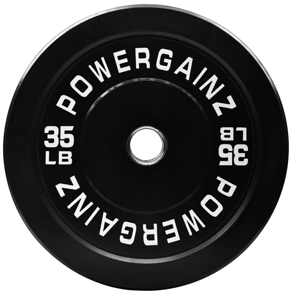 Powergainz Weight Plates with Steel Hub, 45LB, Black
