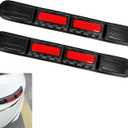 2 PCS Car Bumper Protector Strip, Reflective Anti-collision Protector for Safety Warning, Foldable Waterproof Guard Strip, Self-adhesive Scratch Cover Decorative Film (Fluorescence Red)