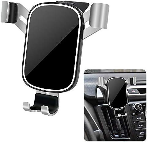LUNQIN Car Phone Holder for Toyota RAV4 2013 2014 2015 2016 2017 2018 and RAV4 Hybrid 2016-2018 SUV Auto Interior Accessories Best Cell Phones Mount Cellphone Mobile Cradle Charging Navigation Bracket