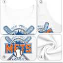 Baseball Tank Top Women Vintage Baseball Mom Tanks Baseball Season Graphic Tee Shirts Game Day Knit Crop Sleeveless Tops (White, M)