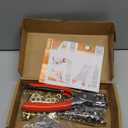 803Pcs Grommet Eyelet Pliers Kit, 1/4 Inch Grommet Tool Kit with 800 Metal Eyelets, Grommet Hand Press kit for Leather Crafts(Inside Dia: 6.4mm/Outer Dia: 12mm (A.I.S.)/Flange Width: ~3mm)