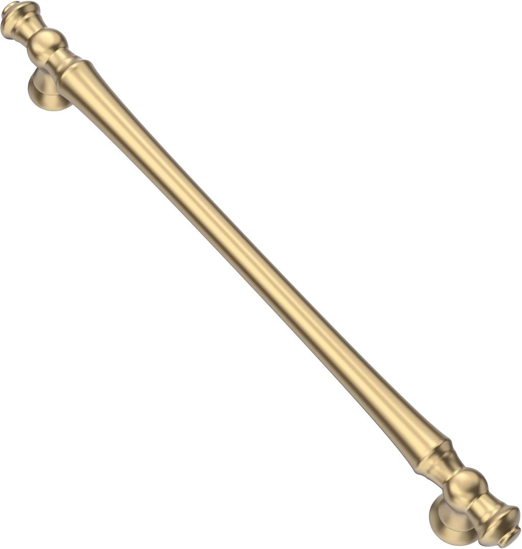 Alzassbg 10 Pack Champagne Bronze Cabinet Pulls, 7-1/2 Inch(192mm) Hole Centers Vintage Kitchen Hardware Cabinet Handles AL3085BRG