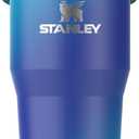 STANLEY IceFlow 2.0 Flip Straw Tumbler with Handle 20 oz | Twist On Lid and Flip Up Straw | Leakproof Water Bottle | Insulated Stainless Steel | BPA-Free | Sea Glass Aura