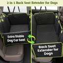 2-in-1 Dog Car Seat Cover for Back Seat, Transform to Passenger Mode - Dog Car Seat, Waterproof, Scratch-resistant, Support to 330lbs, for Outdoor Activities, Travel, to the Vet, for Cars/SUV/Truck