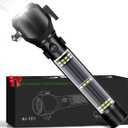 Serjur Rechargeable Solar Powered Flashlight, Multi Function LED Tactical Flashlight with Glass Breaker, Seatbelt Cutter, Alarm and Phone Charger, Powerful Handheld Flashlights for Emergencies Camping
